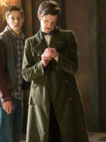 Matt Smith 11th Doctor Green Trench Coat