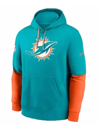 Miami Dolphins 2024 Sideline Club Pullover Hoodie