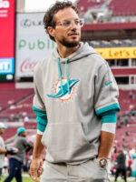 Miami Dolphins Mike McDaniel Sideline Pullover Hoodie