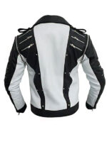 Michael Jackson White & Black Pepsi Leather Jacket