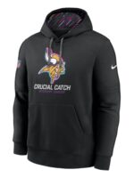 Minnesota Vikings NFL Crucial Catch Black Pullover Hoodie