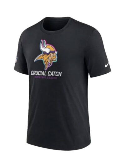 Minnesota Vikings NFL Crucial Catch Black T-Shirt