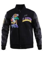 NBA Los Angeles Lakers Gradient Logo Wool Varsity Jacket