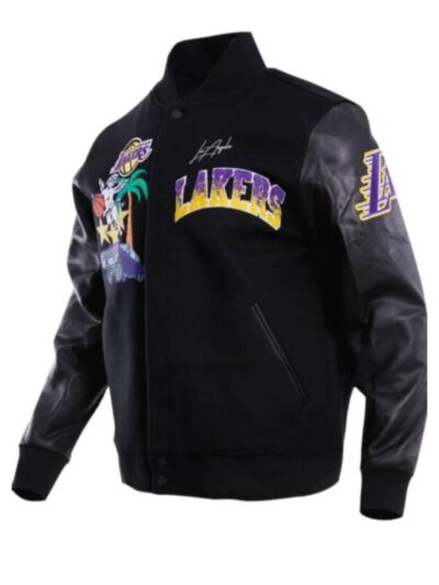 NBA Los Angeles Lakers Gradient Logo Wool Varsity Jacket