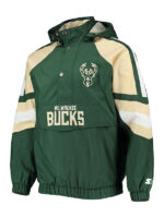NBA Milwaukee Bucks Green Hooded Jacket