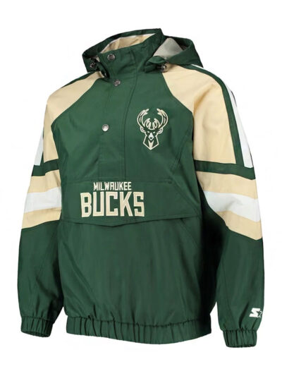 NBA Milwaukee Bucks Green Hooded Jacket