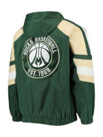 NBA Milwaukee Bucks Green Hooded Jacket