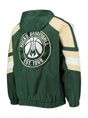 NBA Milwaukee Bucks Green Hooded Jacket