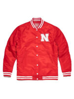 Nebraska Cornhuskers Red Varsity Bomber Jacket