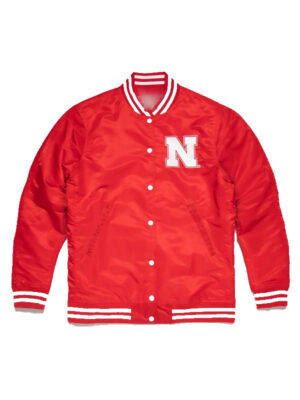 Nebraska Cornhuskers Red Varsity Bomber Jacket