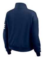 New England Patriots Erin Andrews Quarter-Zip Blue Jacket