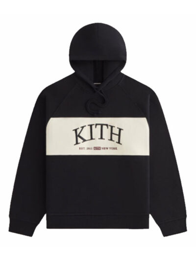 New York Kith Maverick Panelled Black Hoodie