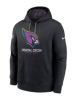 NFL Arizona Cardinals Crucial Catch Black Pullover Hoodie