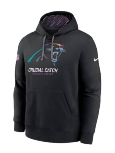 NFL Carolina Panthers Crucial Catch Black Pullover Hoodie