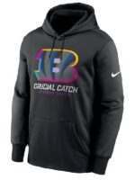 NFL Cincinnati Bengals Black Crucial Catch Pullover Hoodie