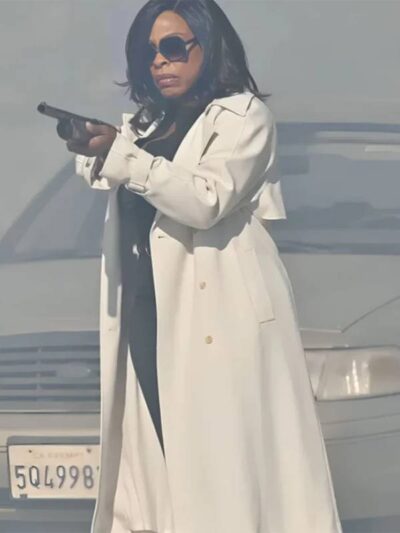 Niecy Nash Grotesquerie 2024 White Trench Coat