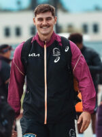 NRL Brisbane Broncos 2024 Team Black Jacket