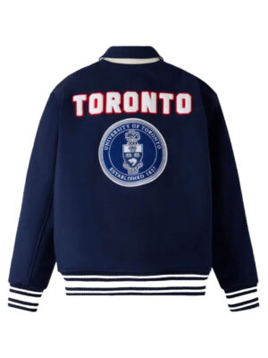 OVO Campus Toronto Navy Wool Varsity Jacket