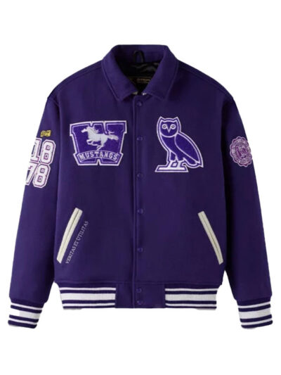 OVO Campus Western 2024 Purple Varsity Jacket