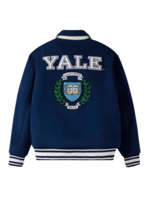 OVO Campus Yale Blue Wool Varsity Jacket