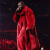 Past Present Future 2024 Usher Red Fur Coat