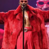 Past Present Future 2024 Usher Red Fur Coat