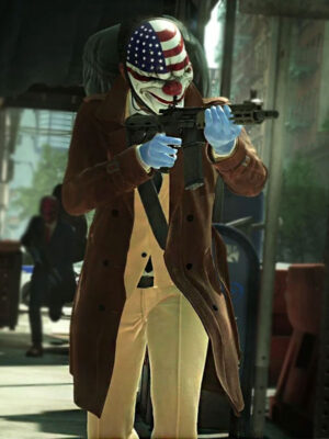 Payday 3 Game Brown Trench Coat