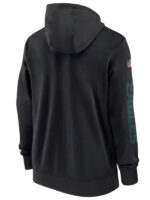 Philadelphia Eagles Black Sideline Club Zipp Hoodie