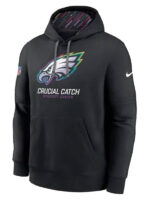 Philadelphia Eagles NFL Crucial Catch Black Pullover Hoodie