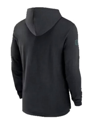 Philadelphia Eagles NFL Sideline Black Pullvoer Hoodie