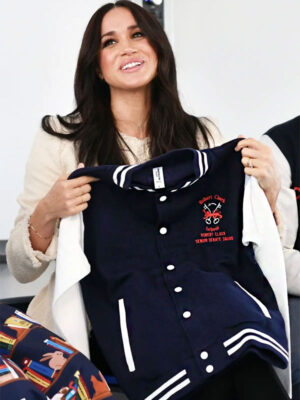 Robert Clack Meghan Markle Wool Letterman Jacket