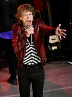 Rolling Stone Mick Jagger Bomber Leather Jacket