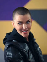 Ruby Rose 1UP 2022 Black Leather Jacket