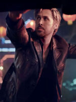 Ryan Gosling Vintage Black Leather Jacket