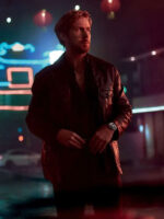 Ryan Gosling Vintage Black Leather Jacket