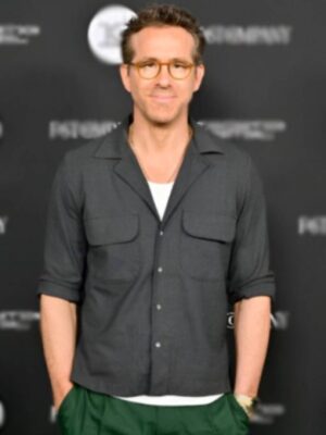 Ryan Reynolds NYC 2024 Flap Pocket Grey Shirt