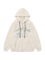 Saineedl Studio Pentagram Print Zip-Up Hoodie