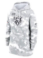 Salute to Service Chicago Bears Grey Camo Pullover Hoodie