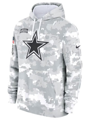 Salute to Service Dallas Cowboys Grey Camo Hoodie