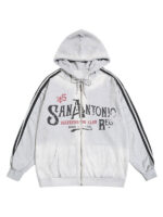 San Antonio Sports Club Strip Zip-Up Hoodie