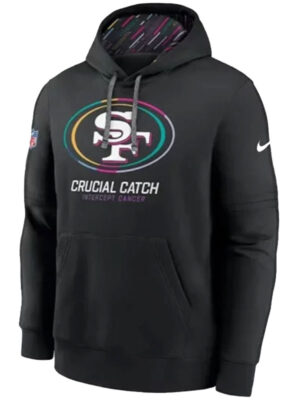 San Francisco 49ers NFL Crucial Catch Black Pullvoer Hoodie