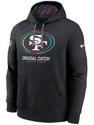 San Francisco 49ers NFL Crucial Catch Black Pullvoer Hoodie