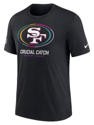 San Francisco 49ers NFL Crucial Catch Black T-Shirt