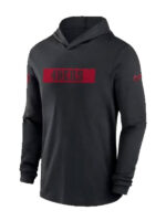 San Francisco 49ers NFL Sideline Black Hoodie