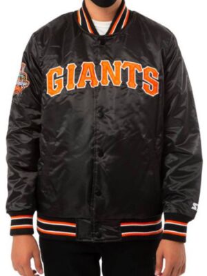 San Francisco Giants Home Game Satin Varsity Jacket