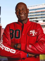 San Francisco Jerry Rice GOAT Red Varsity Jacket