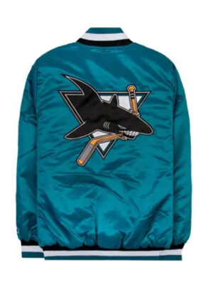 San Jose Sharks Blue Varsity Jacket