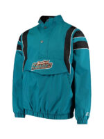 San Jose Sharks Starter Quarter-Zip Jacket