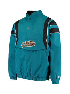 San Jose Sharks Starter Quarter-Zip Jacket