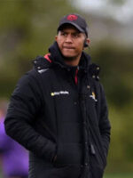 Solomona Paraki Coach Farah Palmer Cup Match Black Jacket